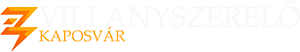 villanyszerelő kaposvár - logó white-orange